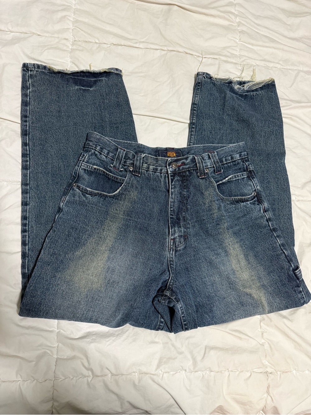 Route 66 Men's Relaxed Jeans in Faded Blue